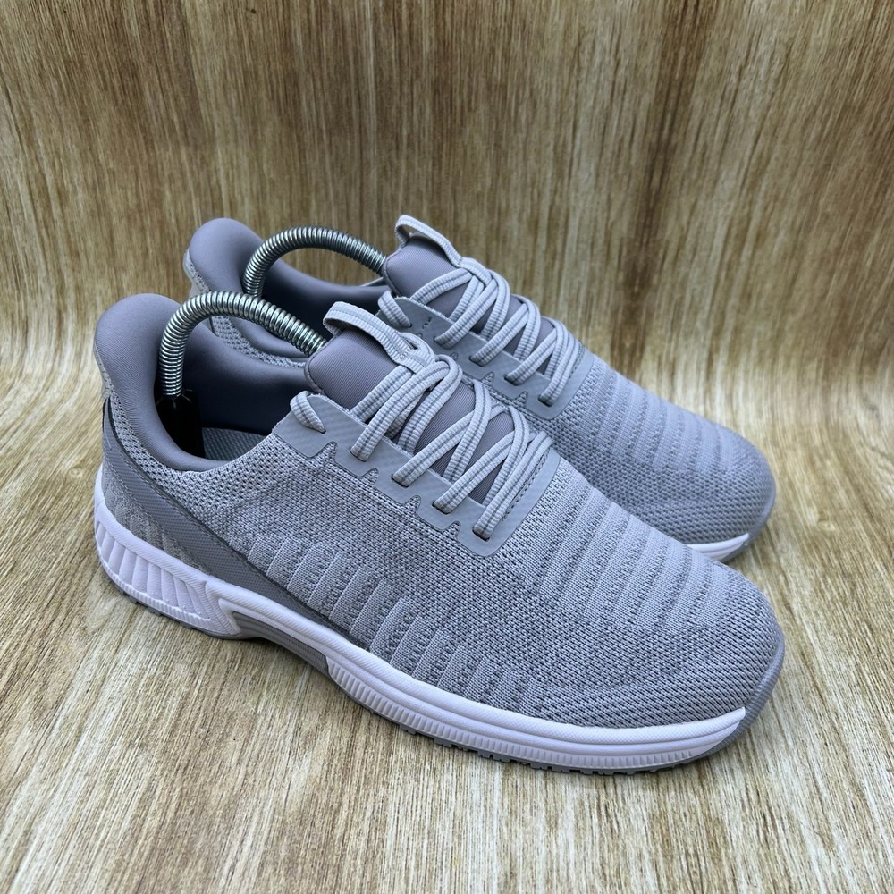 OrthoFeet Kita Womens Size 9 D Wide Shoes Gray Knit Orthopedic Hands Free 80013